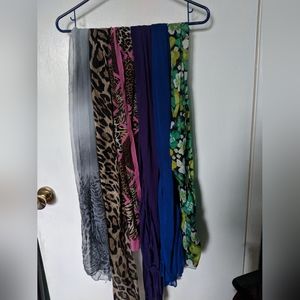 Scarves Hair Accessories Businesscasual Holidays Multi Color Sheer